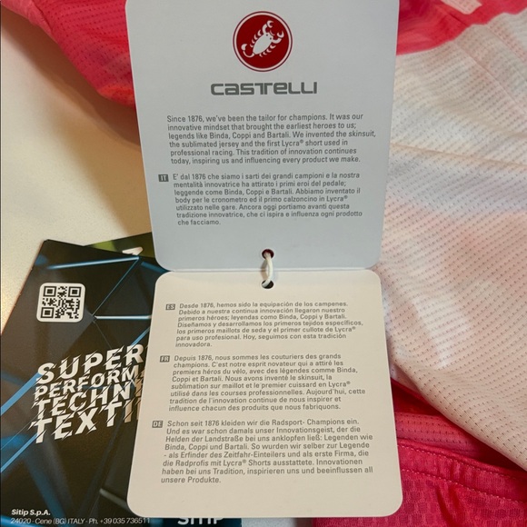 Castelli Pink Cycling Jersey - Picture 8 of 9